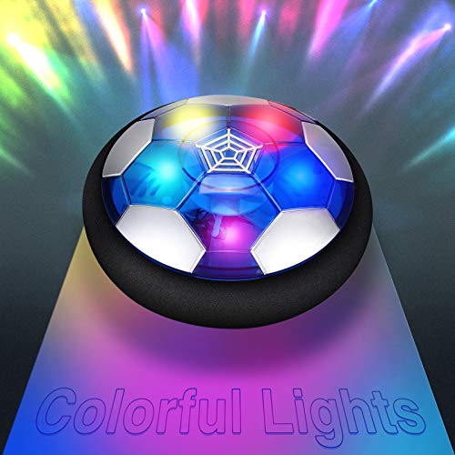 Tacobear Fútbol Niños Juguetes Recargable Flotante Balón de Fútbol Pelota de Aire con Luces LED Hover Hockey Interior Exterior Juegos para Niño 3 4 5 6 7 8 9 10 11 12 Años Regalos Cumpleaños