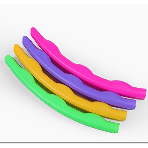 TAHUAON Colorido juguete de plástico Fitness Hoop ajustable Juguetes deportivos Desmontable Gimnasia 50CM Aro de fitness para niños Deportes y juegos de ejercicio Fitness