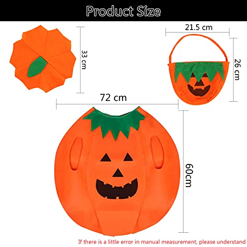 TaimeiMao Disfraz Calabaza Niño,Disfraz de Calabaza de Halloween,Disfraz calabaza bebe,Calabaza Niños de Halloween Disfraz,para Niños Halloween Ropa de Fiesta Cosplay Ropa