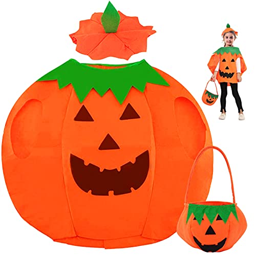 TaimeiMao Disfraz Calabaza Niño,Disfraz de Calabaza de Halloween,Disfraz calabaza bebe,Calabaza Niños de Halloween Disfraz,para Niños Halloween Ropa de Fiesta Cosplay Ropa