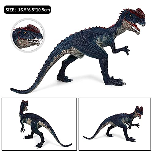 TAIYUAN Figura de acción 4inch Dinosaurio Dilophosaurus Dinosaurio Juguetes Doble Crested Lagarto PVC Modelo Figura Toy Niños Regalo Figuras de acción Decorar