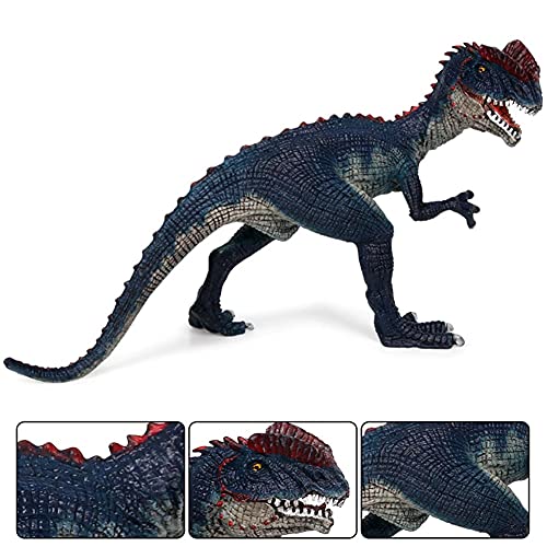 TAIYUAN Figura de acción 4inch Dinosaurio Dilophosaurus Dinosaurio Juguetes Doble Crested Lagarto PVC Modelo Figura Toy Niños Regalo Figuras de acción Decorar