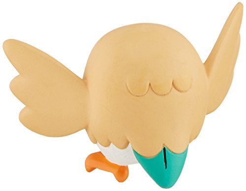 TAKARA TOMY Muñeco de acción pequeño, de TakaraTomy, basado en un Personaje de Pokémon, el bhúo Rowlet, Modelo EX EMC-02, de 3,8 cm