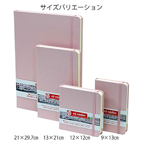 Talens Art Creation Sketch Book, Pastel Pink, 5.1 x 8.3, 80 sheets (9314012M)