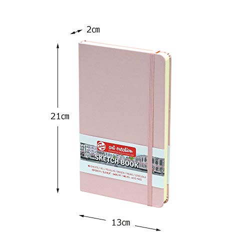 Talens Art Creation Sketch Book, Pastel Pink, 5.1 x 8.3, 80 sheets (9314012M)