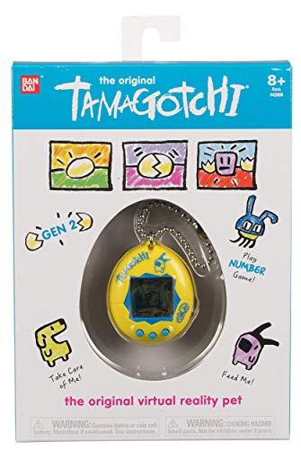 TAMAGOTCHI Original-Amarillo y Azul, Color (Bandai 42812)