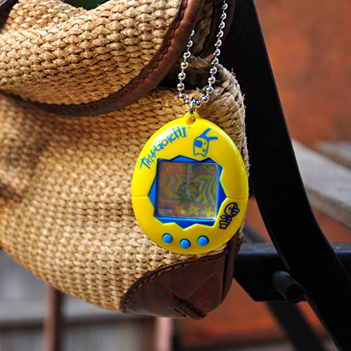 TAMAGOTCHI Original-Amarillo y Azul, Color (Bandai 42812)