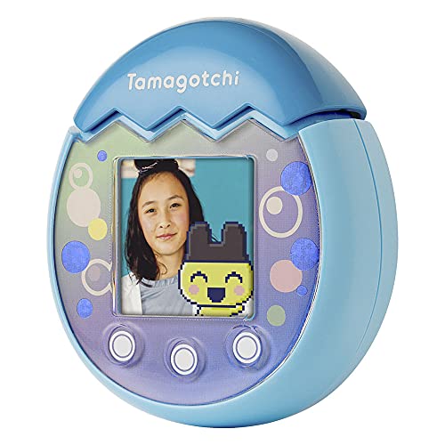 Tamagotchi pix- Juguete - Mascota Virtual Camara incorporada Botones tactiles Color Azul (42903)