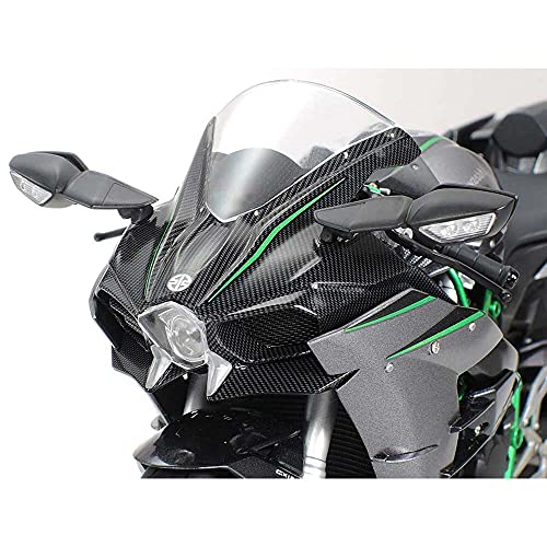 Tamiya 14136 1:12 Kawasaki Ninja H2 Carbon, réplica Fiel, plástico, Hobby, Pegado, Kit de modelismo, Montaje, sin Pintar, Color (Grey Marl)