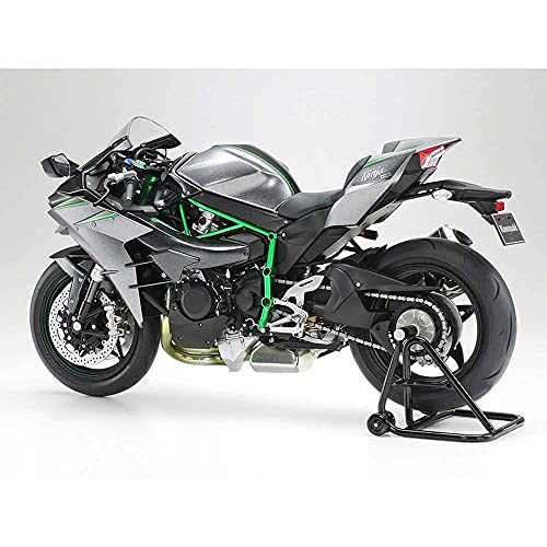 Tamiya 14136 1:12 Kawasaki Ninja H2 Carbon, réplica Fiel, plástico, Hobby, Pegado, Kit de modelismo, Montaje, sin Pintar, Color (Grey Marl)