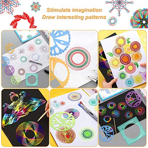 TANCUDER Spirograph Deluxe con Espirógrafo Regla Juego de Creativos Herramienta para Dibujo Geométrico Kit de Espirógrafo para Principiantes Ideal para Regalo