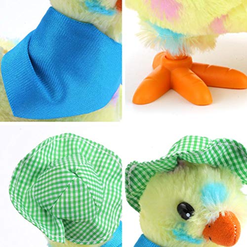 TBEONE Juguete de huevos de gallina, juguete de peluche musical con 3 huevos que ponen huevos, juguete de pollo para niños