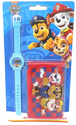 TDL Paw Patrol Set De Regalo Reloj + Billetera - Licenciado Oficialmente -Watch & Wallet