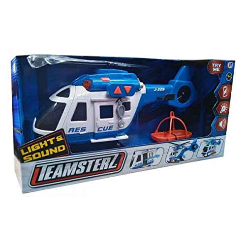 Teamsterz 1416393 Helicóptero de Rescate con Luz y Sonidos, 42 cm