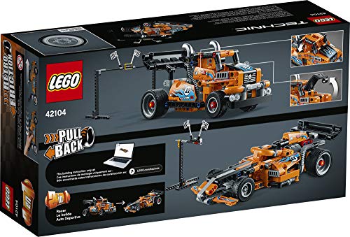 Technic Lego 42104 - Pull-Back - Race Truck Dragster (227 Piezas)