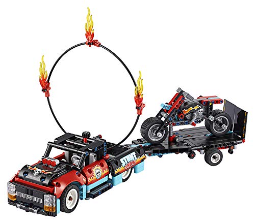 Technic Lego 42106 - Pull-Back - Stunt Show Truck & Bike (610 Piezas)