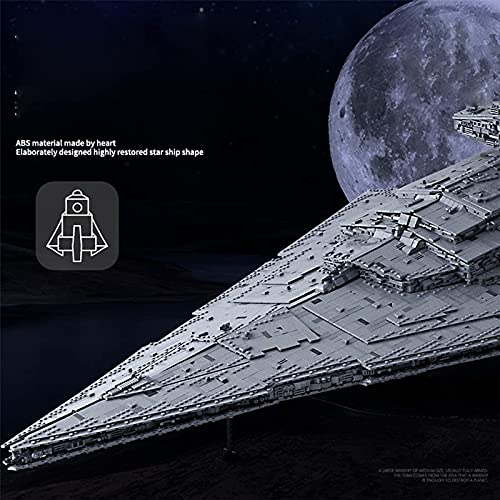 Technic Star Wars Empire Star Destroyer Juegos bloques construcción,Nave espacial Wing Fighter UCS Collection Series, 11885 Bloques construcción abrazadera compatibles con Lego A,118 * 72 * 38cm