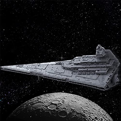 Technic Star Wars Empire Star Destroyer Juegos bloques construcción,Nave espacial Wing Fighter UCS Collection Series, 11885 Bloques construcción abrazadera compatibles con Lego A,118 * 72 * 38cm