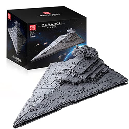 Technic Star Wars Empire Star Destroyer Juegos bloques construcción,Nave espacial Wing Fighter UCS Collection Series, 11885 Bloques construcción abrazadera compatibles con Lego A,118 * 72 * 38cm