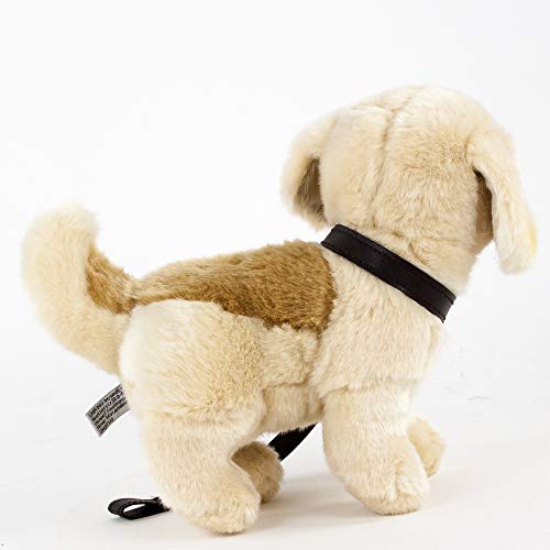 Teddys Rothenburg Peluche de Golden Retriever/Labrador claro con correa, 23 cm, color rubio, juguete de peluche para niños