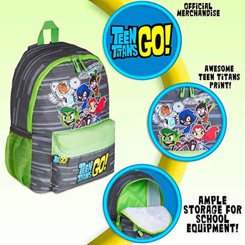 Teen Titans Go! Mochilas Escolares Juveniles para Niños, Mochila Escolar Superheroes, Mochila Infantil para Colegio Deporte Viajes, Regalos para Niños Niñas