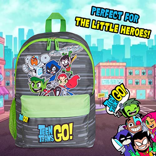 Teen Titans Go! Mochilas Escolares Juveniles para Niños, Mochila Escolar Superheroes, Mochila Infantil para Colegio Deporte Viajes, Regalos para Niños Niñas