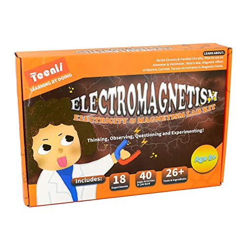 Teenii CTIM Laboratorio de Física Kit de Aprendizaje Básico de Circuitos Experimento de Electricidad y Magnetismo para niños Alumnos de Secundaria y Bachillerato Electromagnetismo