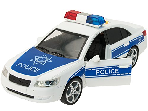 TEOREMA Coches con Luces y Sonidos (Escala 1:16) Coche de policía con Luces y Sonidos a Escala de 1:16