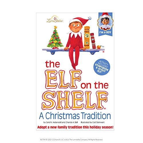 The Elf on the Shelf: Una tradición navideña (Incluye Tono de Piel Oscuro Chico Elf y un Libro Especial en Inglés)