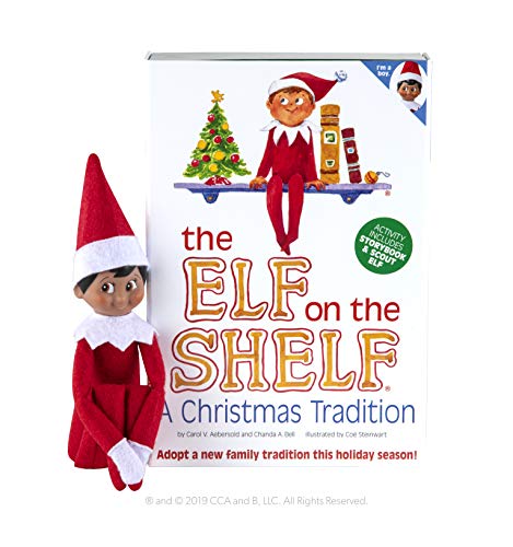 The Elf on the Shelf: Una tradición navideña (Incluye Tono de Piel Oscuro Chico Elf y un Libro Especial en Inglés)