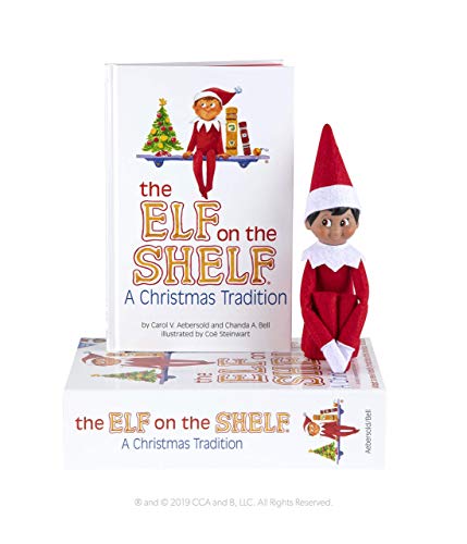 The Elf on the Shelf: Una tradición navideña (Incluye Tono de Piel Oscuro Chico Elf y un Libro Especial en Inglés)