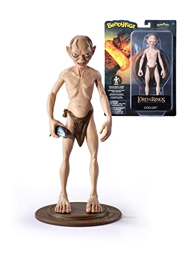 The Noble Collection Figura Bengyfigs El Señor de los Anillo Gollum, Color Mehrfarbig, One Size (NN2818)