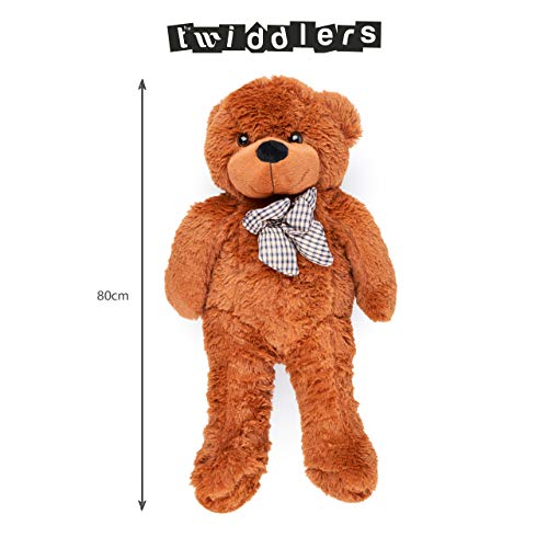 THE TWIDDLERS Oso de Peluche, 80cm - Osito Juguete de Peluche para Seres Queridos