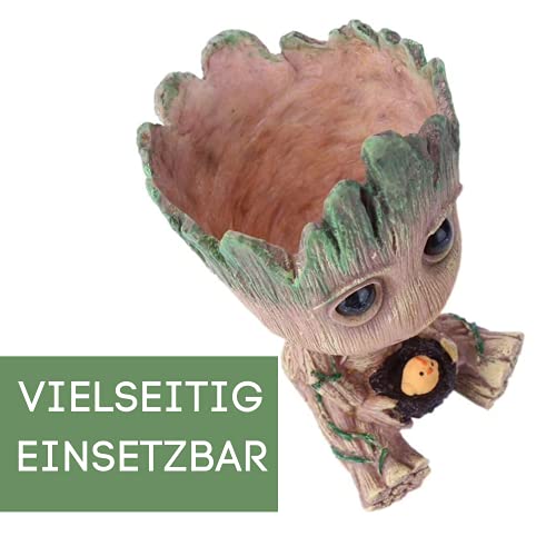 thematys® Baby Groot Maceta - Figura de acción para Plantas y bolígrafos de la película clásica - Perfecto como Regalo - Soy Groot (F Grande 15x8,5x8,5cm)