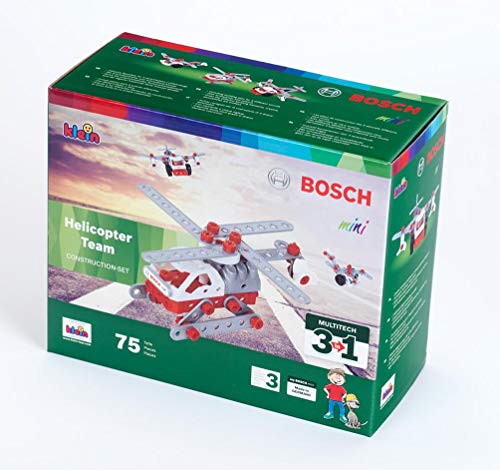 Theo Klein- 8791 Bosch 3 In 1 Set De Construcción, Helicopter Team, Juguete, (8791) , color/modelo surtido