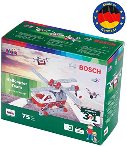 Theo Klein- 8791 Bosch 3 In 1 Set De Construcción, Helicopter Team, Juguete, (8791) , color/modelo surtido