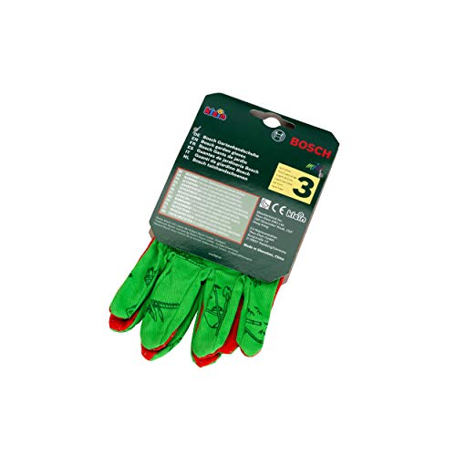 Theo Klein Bosch Guantes De Jardinería, Juguete, Multicolor, Taglia Unica (2798)