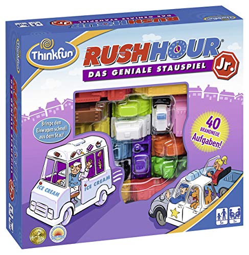 Think Fun 76303 Rush Hour® Junior - Juego lógico para jugadores más jóvenes