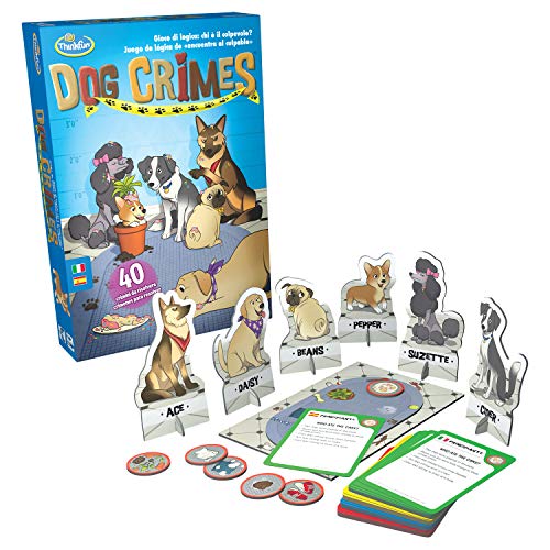 Think Fun Dog Crimes, Juego de Lógica, 1+ Jugadores, Edad Recomendada 8+ (Thinkfun 76414)