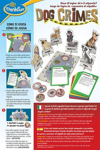 Think Fun Dog Crimes, Juego de Lógica, 1+ Jugadores, Edad Recomendada 8+ (Thinkfun 76414)