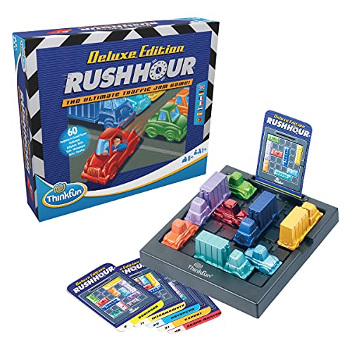 Think Fun - Rush Hour Deluxe, Juego de Mesa en español (TF5050) - Juego: Rush Hour Deluxe