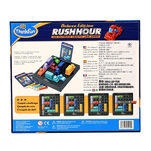 Think Fun - Rush Hour Deluxe, Juego de Mesa en español (TF5050) - Juego: Rush Hour Deluxe