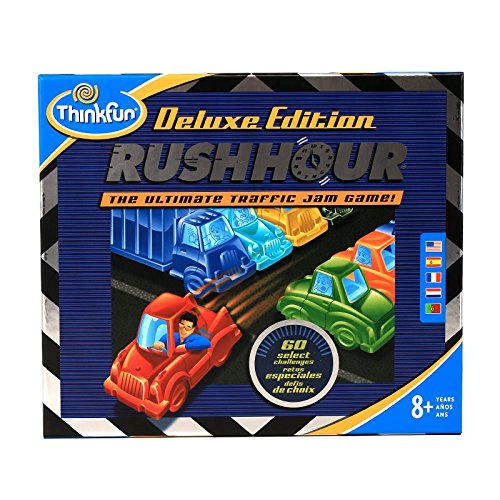 Think Fun - Rush Hour Deluxe, Juego de Mesa en español (TF5050) - Juego: Rush Hour Deluxe