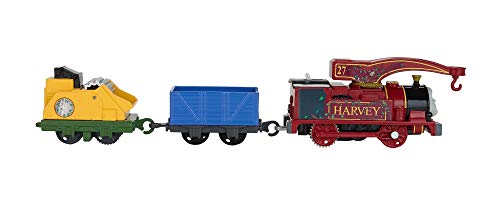 Thomas and Friends Tren de Juguete de la Locomotora Helpful Harvey, Juguetes Niños 3 Años (Mattel FJK53)