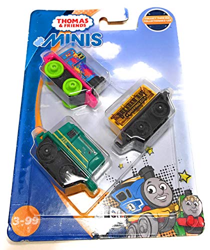 Thomas & Friends Minis 3 Pack - Neón Splatter Edward, Troublesome Truck & Shane FNC08