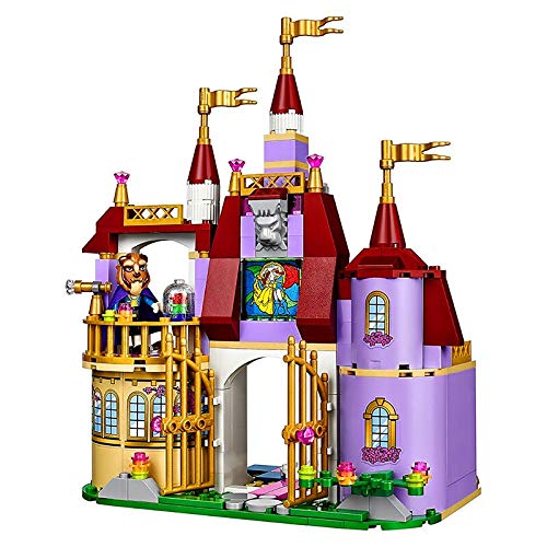 tianluo DIY Casa de muñecas La Bella Y La Bestia Princesa Castillo Modelo Bloques De Construcción Juguetes Construcción Regalo para Niños