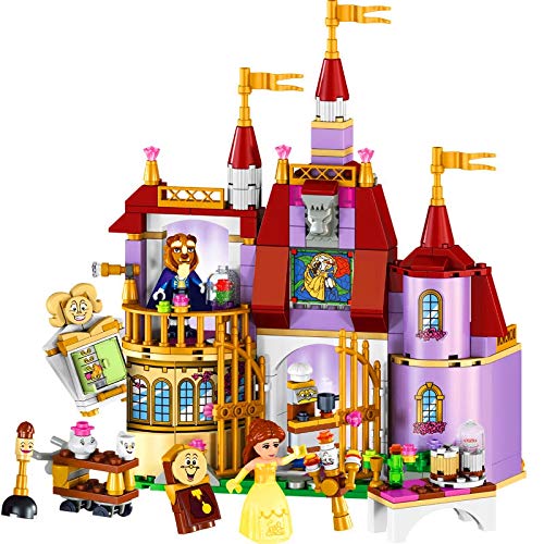 tianluo DIY Casa de muñecas La Bella Y La Bestia Princesa Castillo Modelo Bloques De Construcción Juguetes Construcción Regalo para Niños