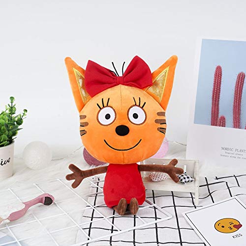 tianluo Peluches Kid E Cats My Family Three Happy Cats Muñeco De Peluche Cookie Candy Pudding Happy Cat Doll Toy Regalo para Niños