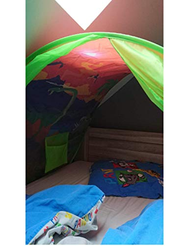 Tiendas De Campaña Para Cama Infantil,Carpa De Ensueño,Carpa Cojin Molon,Carpa Para Niños,Carpa Para Niños Plegable Mágica De Invierno,Navidad Y Regalos De Cumpleaños(dinosaurio)