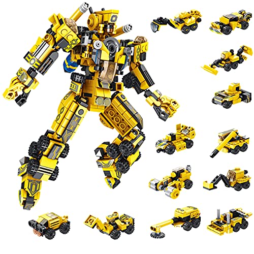 TINIBOLT Robot Juguetes de Construcción , 25-in-1 Stem Ingeniería Bloques de Construcción para 6 7 8 9 10 11 años Niños y Niñas,573 PCS